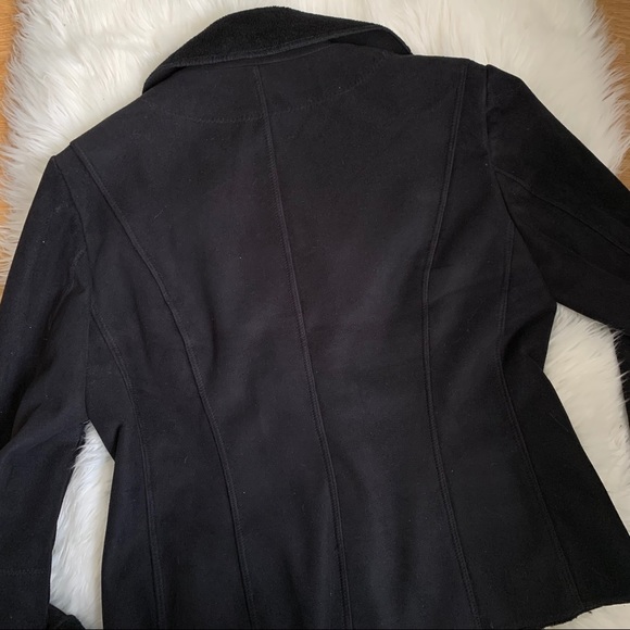 90s Vintage Black Suede Jacket - Picture 6 of 7